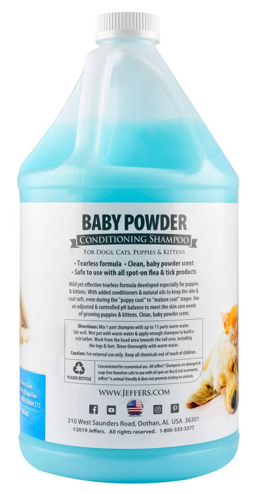 Jeffers Baby Powder Tearless Conditioning Shampoo - Jeffers - Animal & Pet Supplies > Pet Grooming > Pet Shampoo & Conditioner