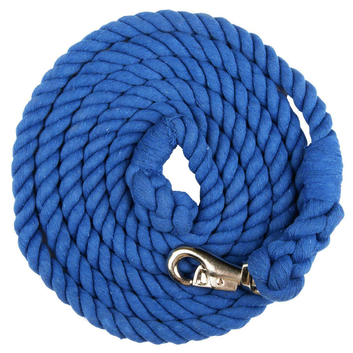 Jeffers Colorful Cotton Horse Lead Ropes w/ Nickel Bull Snap, 10' L - Jeffers - Horse Supplies > Horse Tack > Horse Halters