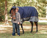 Jeffers Economy Plus Combo Neck Horse Blanket, Navy/Gray - Jeffers - Horse Supplies > Horse Blankets & Sheets