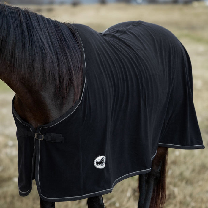 Jeffers Elite Fleece Horse Cooler Blanket, Black - Jeffers - Horse Supplies > Horse Blankets & Sheets