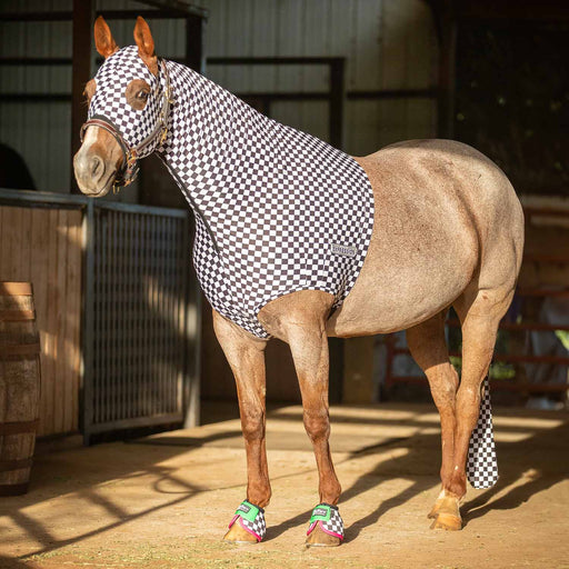 Jeffers Expression Lycra Hood, Skater Cowgirl - Jeffers - Horse Supplies > Horse Fly Masks