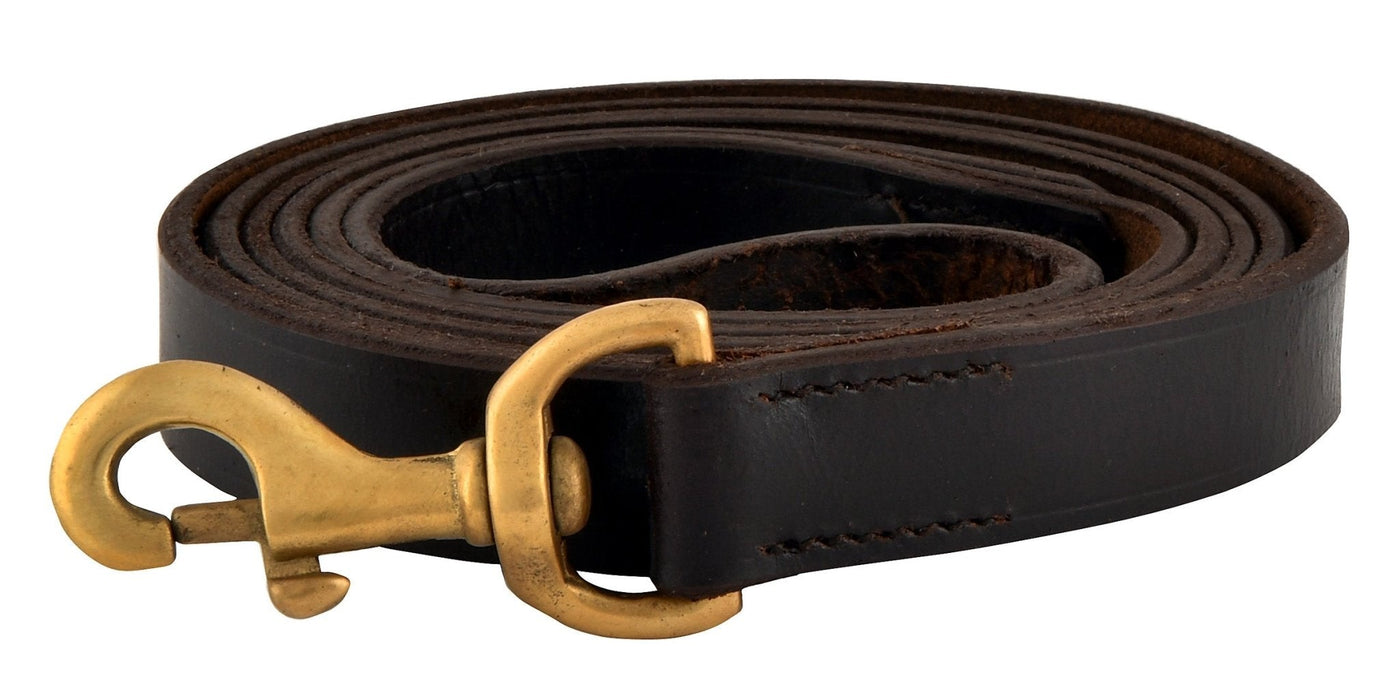 Jeffers Flat Leather Leashes, 1 1/4' x 6' - Jeffers - 