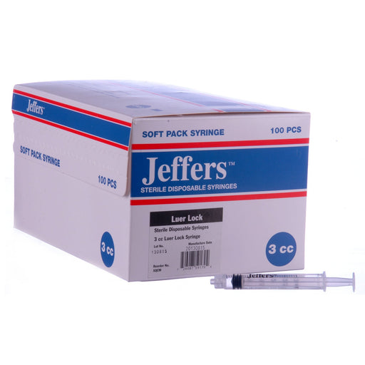 Jeffers Luer Lock Syringes, Boxes - Jeffers - Animal Health & Wellness > Medical Supplies