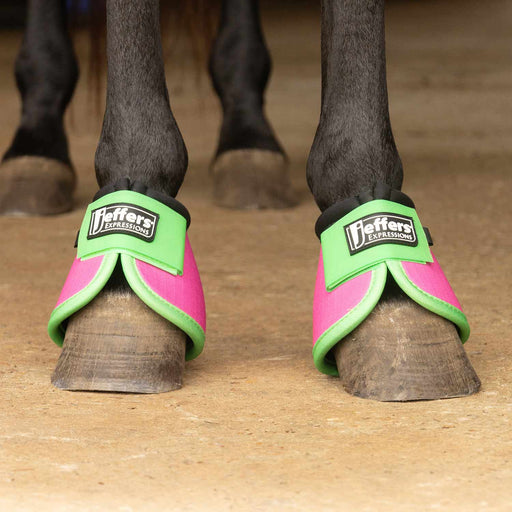 Jeffers Protective Neon Bell Boots - Jeffers - Horse Supplies > Horse Boots & Leg Wraps