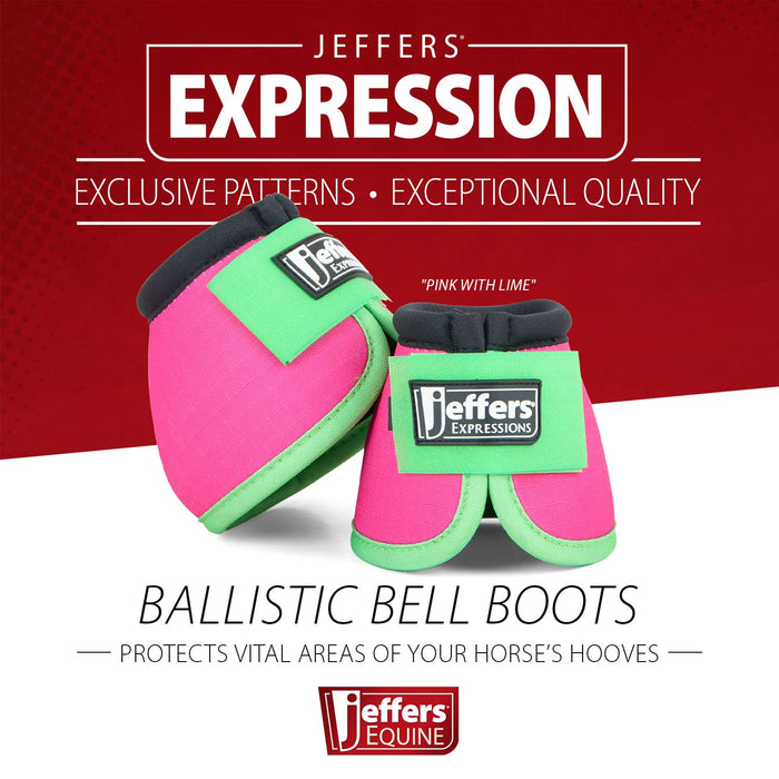 Jeffers Protective Neon Bell Boots - Jeffers - Horse Supplies > Horse Boots & Leg Wraps