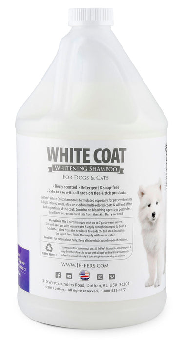 Jeffers White Coat Pet Shampoo - Jeffers - Animal & Pet Supplies > Pet Grooming > Pet Shampoo & Conditioner