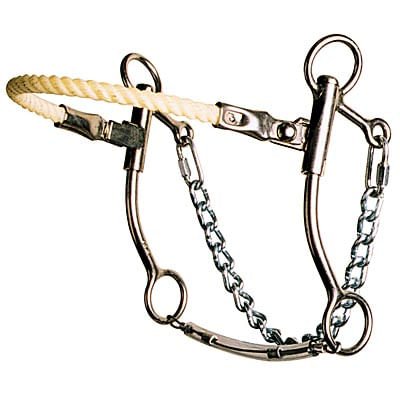 Jim Warner Rope Nose Hackamore Bit - Jeffers - Horse Supplies > Horse Tack > Bridle Bits