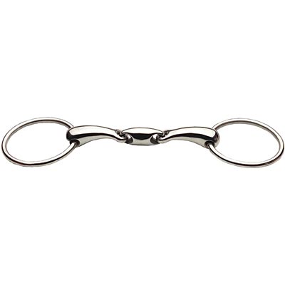 JP Korsteel Stainless Steel Oval Link Loose Ring Snaffle Bit - Jeffers - Horse Supplies > Horse Tack > Bridle Bits