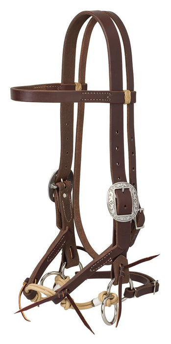 Justin Dunn Bitless Bridle, Oiled Harness - Jeffers - Horse Supplies > Horse Tack > Bridles & Headstalls