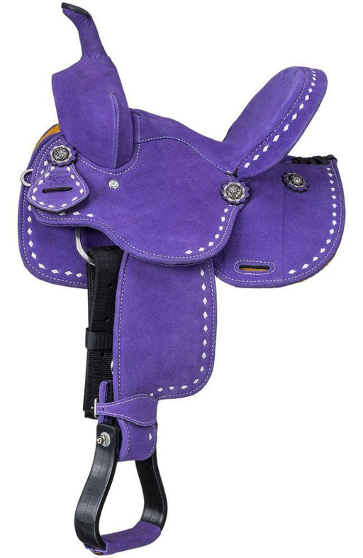 King Series Stratford Suede Barrel Saddle - Jeffers - Horse Supplies > Horse Tack > Saddles