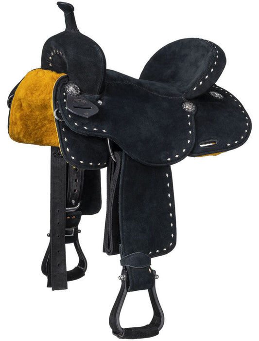 King Series Stratford Suede Barrel Saddle - Jeffers - Horse Supplies > Horse Tack > Saddles