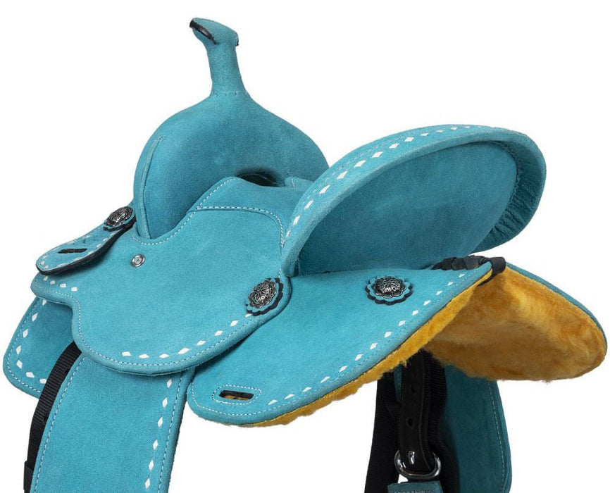 King Series Youth Stratford Suede Barrel Saddle - Jeffers - Horse Supplies > Horse Tack > Saddles