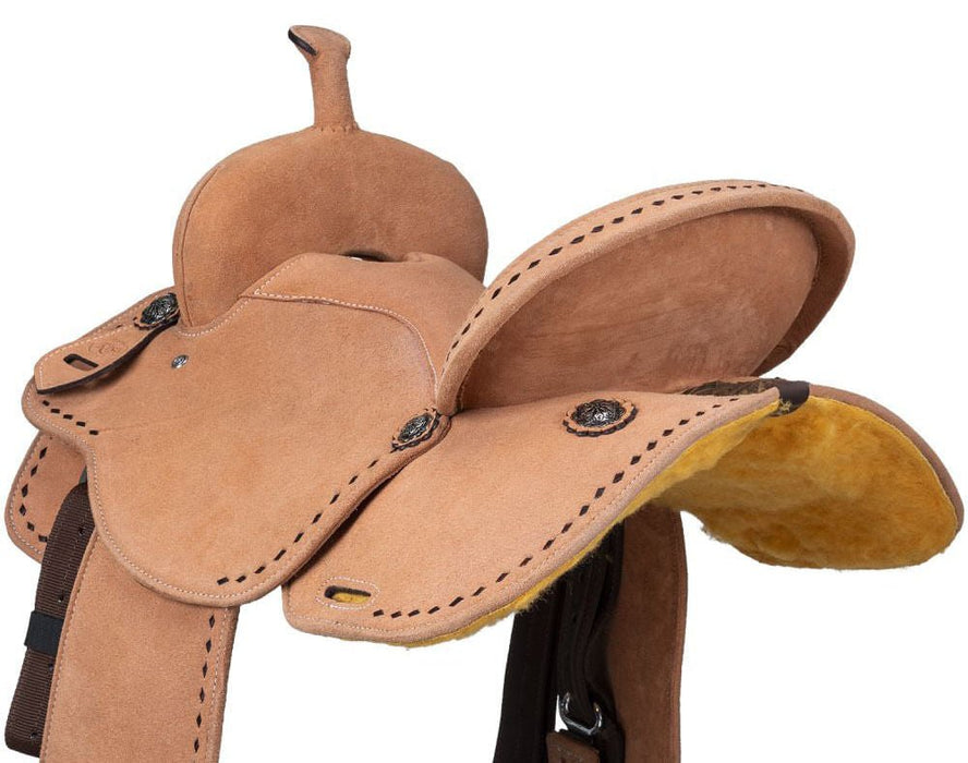 King Series Youth Stratford Suede Barrel Saddle - Jeffers - Horse Supplies > Horse Tack > Saddles