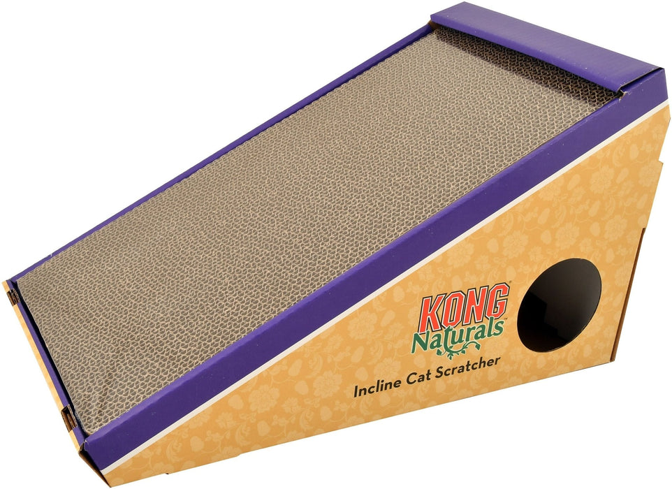 KONG Naturals Incline Scratcher w/ Toy - Jeffers - Cat Supplies > Cat Treats