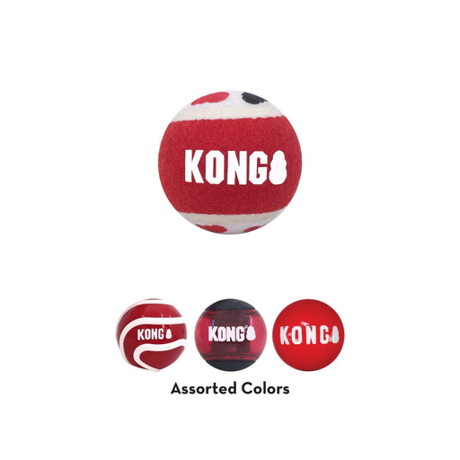 KONG Signature Fetch Balls for Dogs, 4 pk - Jeffers - Dog Supplies > Dog Toys