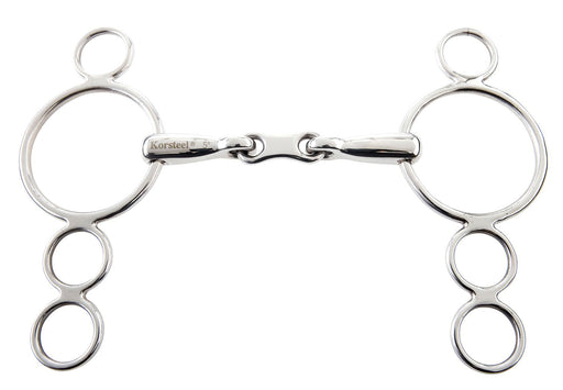 Korsteel French Link 3 Ring Dutch Gag Bit - Jeffers - Horse Supplies > Horse Tack > Bridle Bits