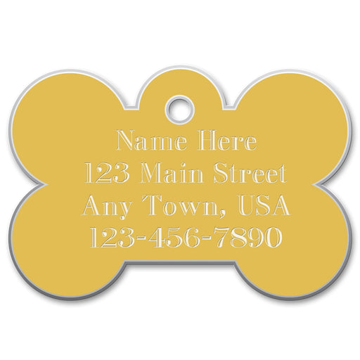 Large Bone Engraved Tag - Jeffers - Animal & Pet Supplies > Pet ID Tags