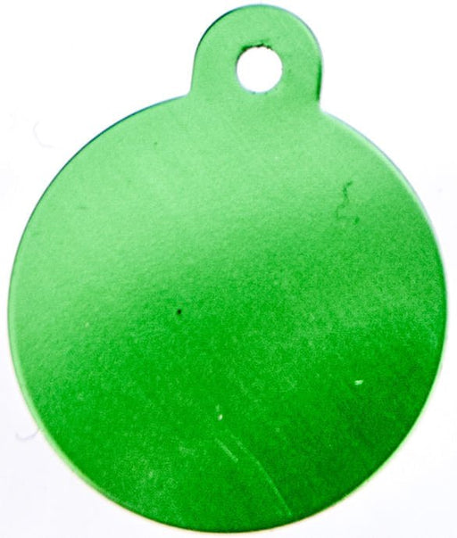 Large Circle Shaped Dog Tag, Lime Green - Jeffers - Animal & Pet Supplies > Pet ID Tags