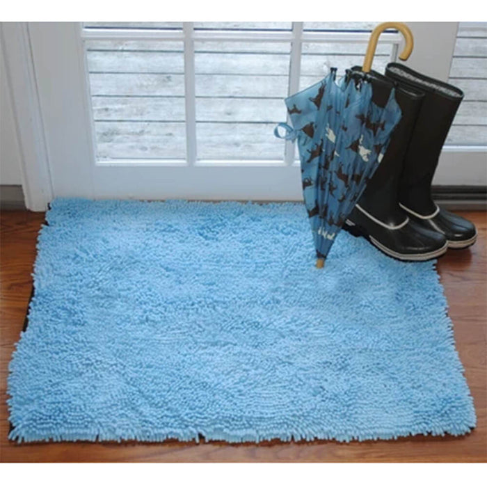 Large Doormat, Solid Light Blue, 26' x 36' - Jeffers - Animal & Pet Supplies > Pet Doors