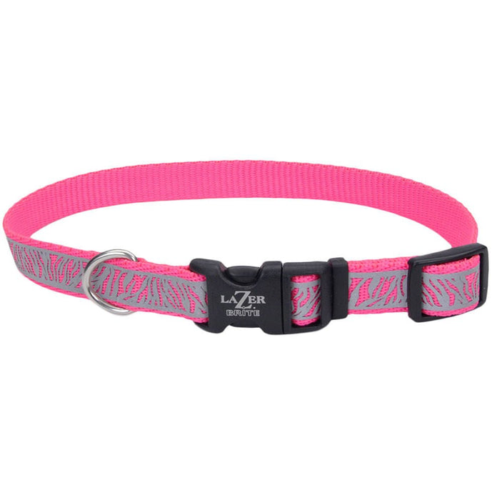 Lazer Brite Dog Collar, 8 - 12' x 3/8' - Jeffers - Dog Supplies > Dog Apparel > Dog Collars, Harnesses, & Leashes