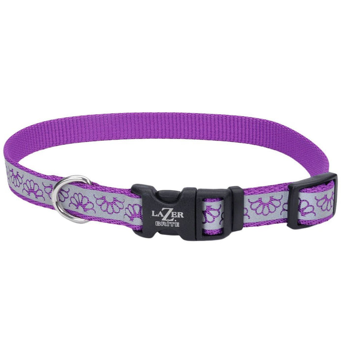 Lazer Brite Dog Collar, 8 - 12' x 3/8' - Jeffers - Dog Supplies > Dog Apparel > Dog Collars, Harnesses, & Leashes