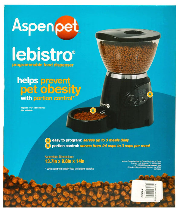 Le Bistro Portion Control Feeder, 5 lbs - Jeffers - Animal & Pet Supplies > Pet Bowls, Feeders & Waterers