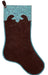 Leather Stocking with Turquoise Floral Cuff - Jeffers - Home Goods & Gifts > Seasonal Holiday Decor