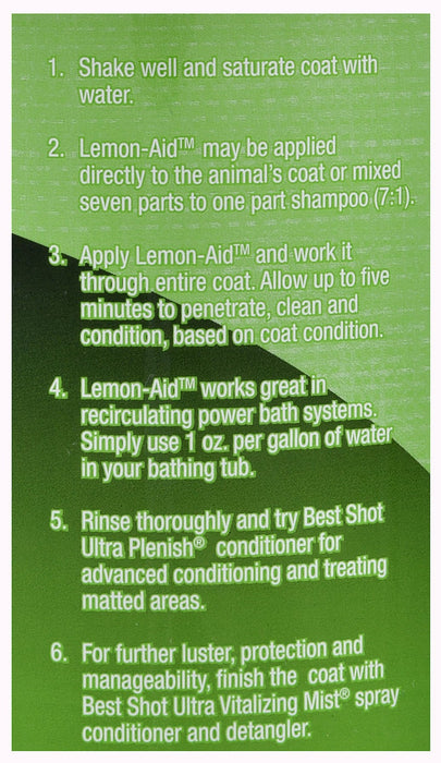 Lemon - Aid Oatmeal Ultra Wash Shampoo - Jeffers - Animal & Pet Supplies > Pet Grooming > Pet Shampoo & Conditioner