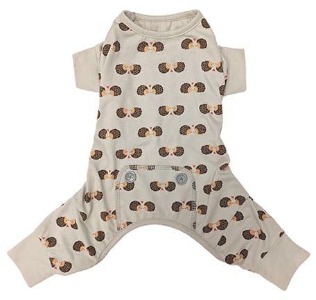 Light Gray Hedgehog Dog Pajamas - Jeffers - Dog Supplies > Dog Apparel