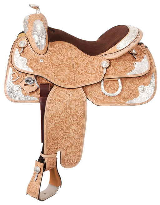 Light Oil Premium Imperial Silver Show Saddle - Jeffers - Horse Supplies > Horse Tack > Saddles