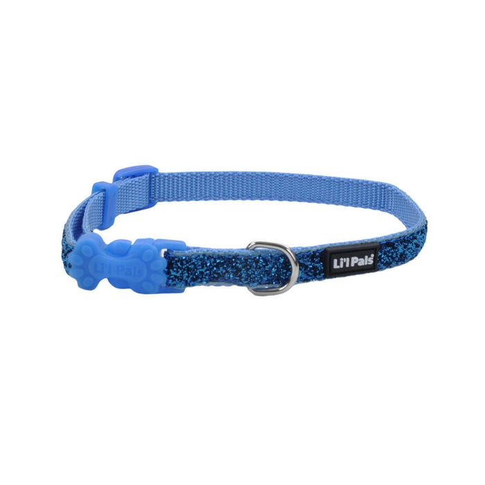 Li'l Pals Adjustable Dog Collar with Glitter Overlay - Jeffers - Dog Supplies > Dog Apparel > Dog Collars, Harnesses, & Leashes