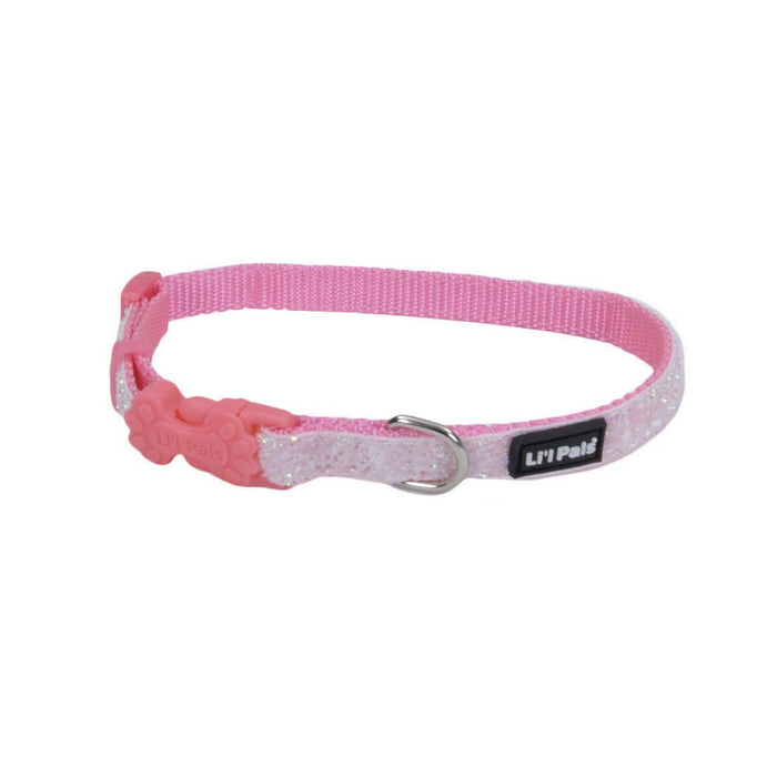 Li'l Pals Adjustable Dog Collar with Glitter Overlay - Jeffers - Dog Supplies > Dog Apparel > Dog Collars, Harnesses, & Leashes