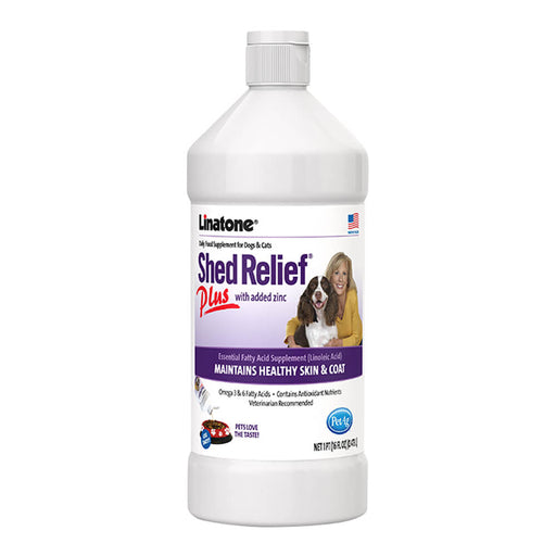 Linatone Shed Relief Plus added Zinc, 16 oz - Jeffers - Animal Health & Wellness > Skin & Coat Care