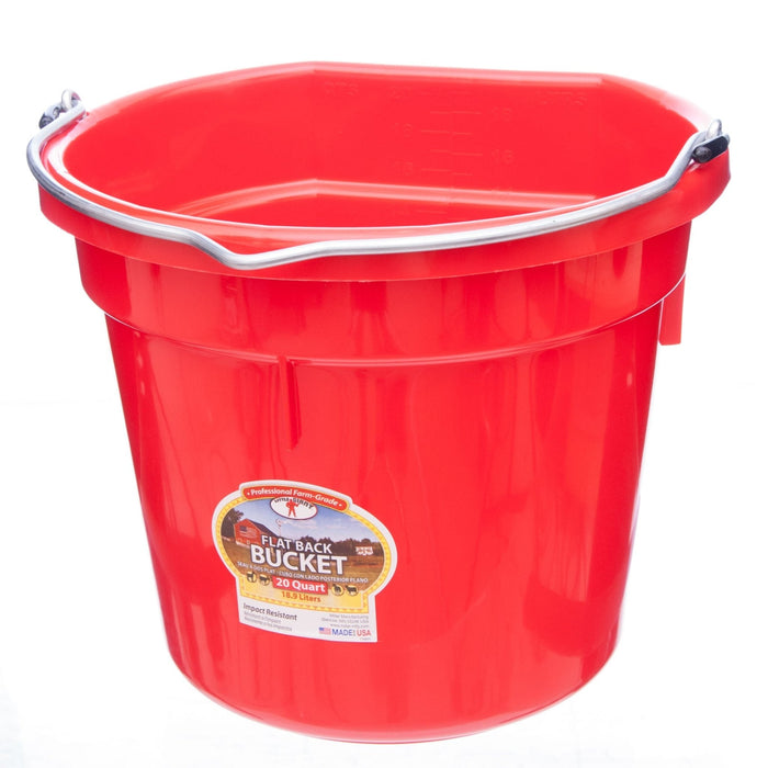 Little Giant Flatback Bucket, 5 Gallon - Jeffers - Farm & Ranch Supplies > Livestock Feeders & Waterers