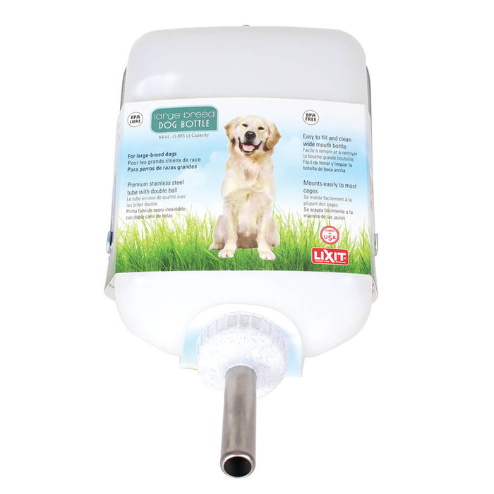 Lixit Plastic Water Bottle and Tube - Jeffers - Animal & Pet Supplies > Pet Bowls, Feeders & Waterers