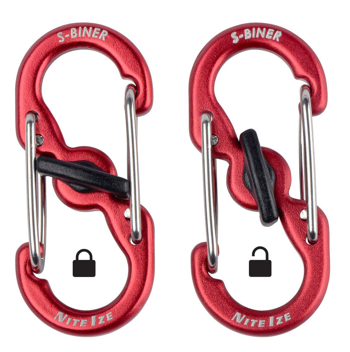 Locking Aluminum S - Biner, 2 - pack - Jeffers - Dog Supplies > Dog Apparel > Dog Collars, Harnesses, & Leashes