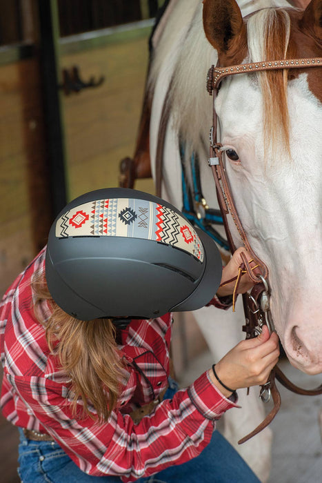 Troxel Spirit Riding Helmet, Prints - Crimson Aztec XSmall 