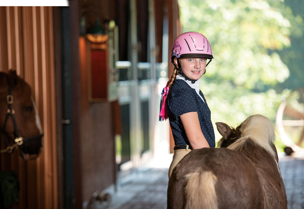 Troxel Spirit Riding Helmet, Prints - Pink Dreamscape XSmall 