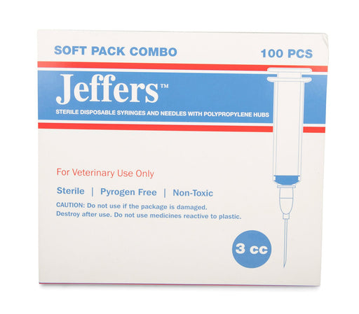 Luer Slip Syringe/Needle Combo, Boxes - Jeffers - Animal Health & Wellness > Medical Supplies