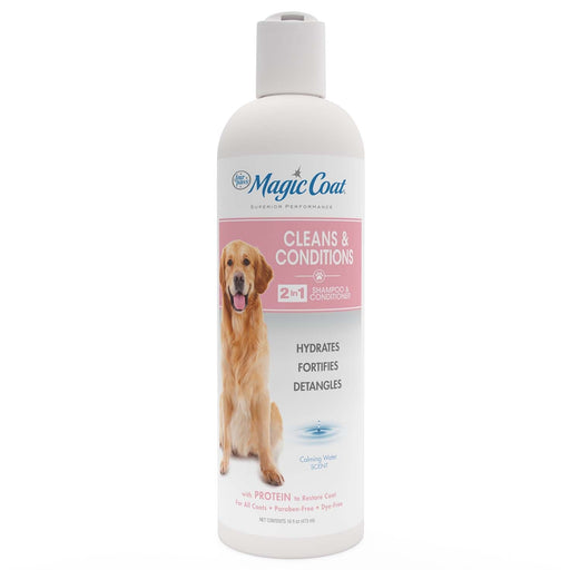 Magic Coat Cleans & Conditions 2 in 1 Shampoo and Conditioner, 16 oz - Jeffers - Animal & Pet Supplies > Pet Grooming > Pet Shampoo & Conditioner