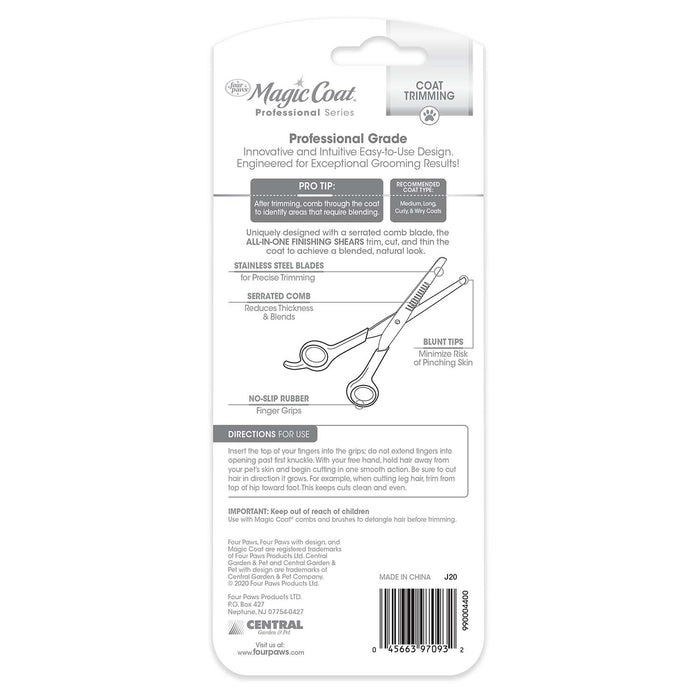 Magic Coat Professional Series All - in - One Finishing Grooming Shears - Jeffers - Animal & Pet Supplies > Pet Grooming > Pet Combs & Brushes