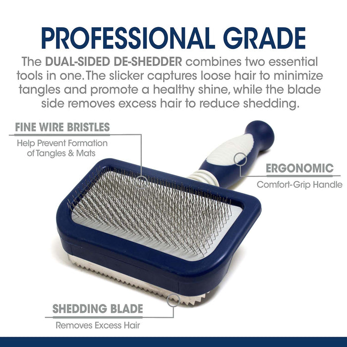 Magic Coat Professional Series Dual - Sided Deshedder - Jeffers - Animal & Pet Supplies > Pet Grooming > Pet Combs & Brushes