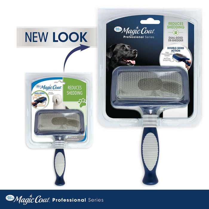 Magic Coat Professional Series Dual - Sided Deshedder - Jeffers - Animal & Pet Supplies > Pet Grooming > Pet Combs & Brushes