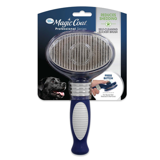 Magic Coat Professional Series Self - Cleaning Slicker Brush - Jeffers - Animal & Pet Supplies > Pet Grooming > Pet Combs & Brushes