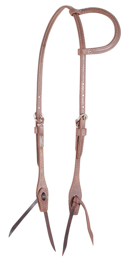 Martin Saddlery Harness Slip Ear Headstall 1/2 - inch Thick, Natural - Jeffers - Horse Supplies > Horse Tack > Bridles & Headstalls