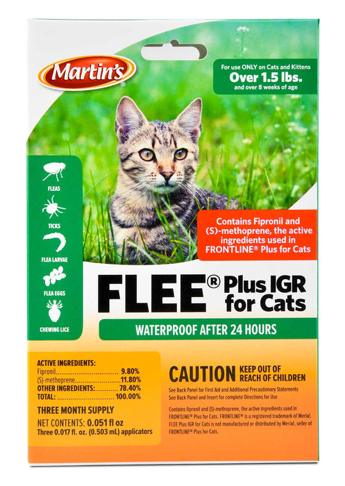 Martin's Flee Plus IGR for Cats - Jeffers - Animal Health & Wellness > Flea & Tick Control