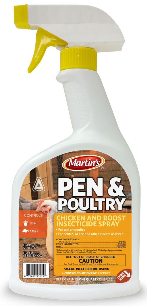 Martin's Pen & Poultry Insecticide Spray, 32 oz - Jeffers - Animal Health & Wellness > Fly & Insect Control