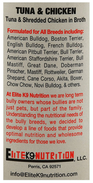 Maximum Bully Tuna & Shredded Chicken in Broth, 13.2 oz - Jeffers - Dog Supplies > Dog Food > Wet Dog Food