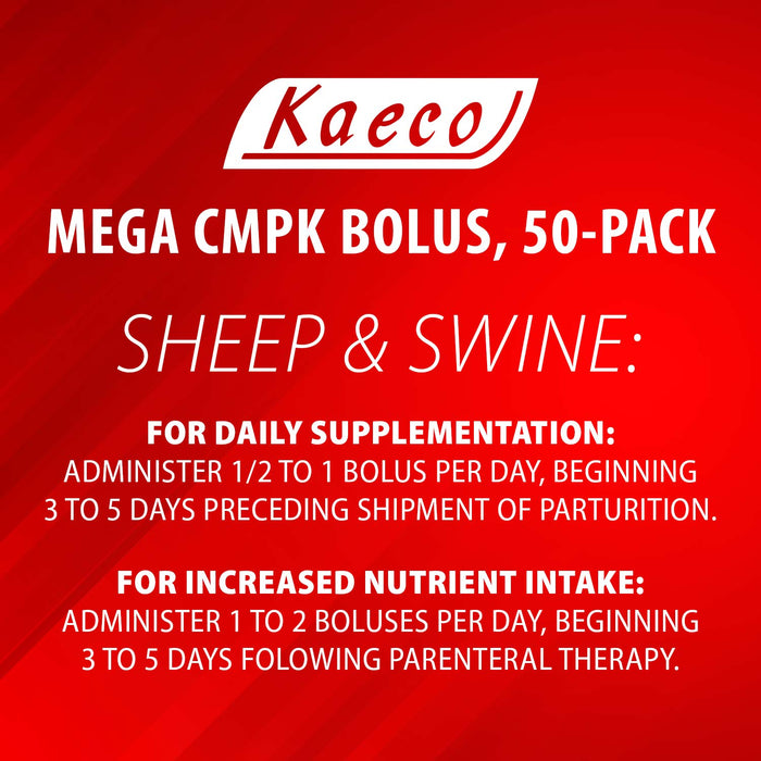 Mega CMPK Bolus, 50 ct - Jeffers - Animal Health & Wellness > Vitamins & Supplements