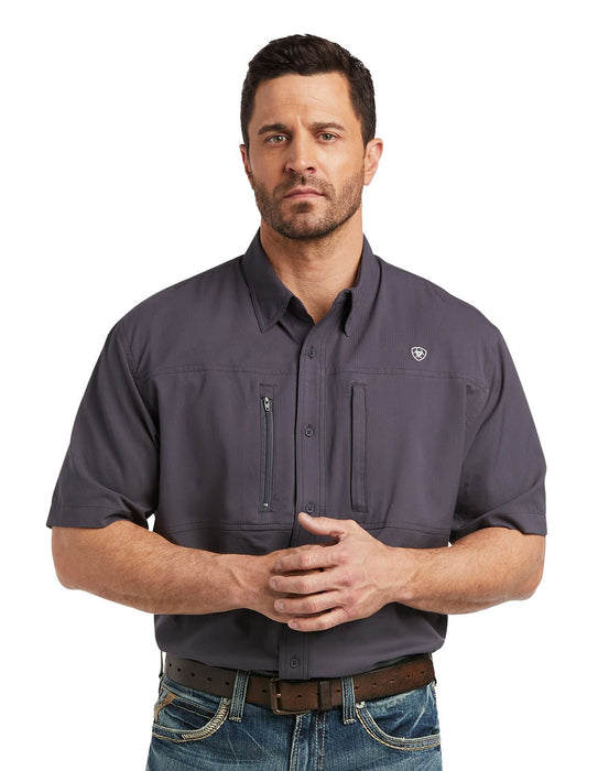 Mens VentTEK Classic Fit Short Sleeve Shirt, Charcoal - Jeffers - Men > Men's Clothing > Men's Shirts